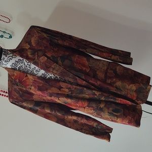 Vintage Signet Copper Floral Blazer Med